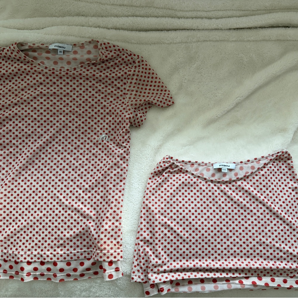 Miaou Red Polka Dot set